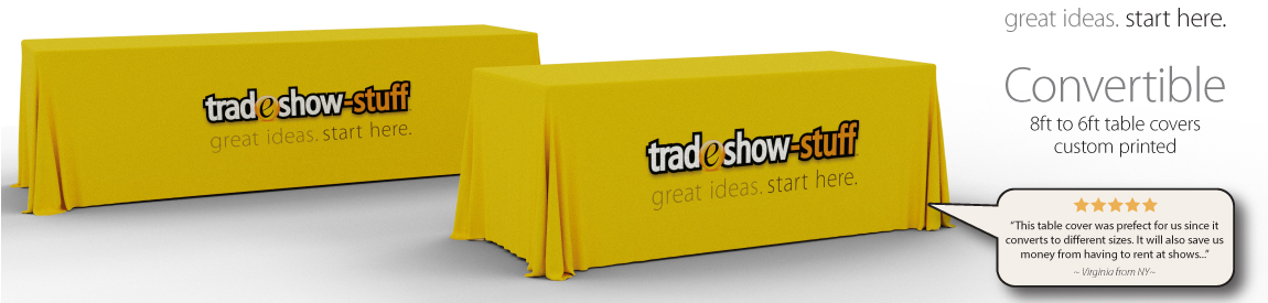 Convertible Trade Show Table Covers