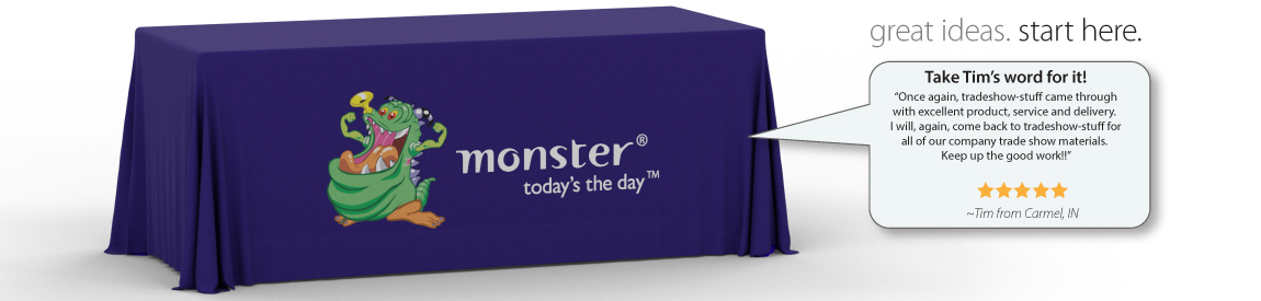Trade Show TableCloths with logo